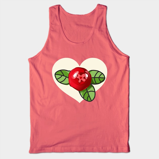 Sweet cranberry in the heart Tank Top by Voxyterra